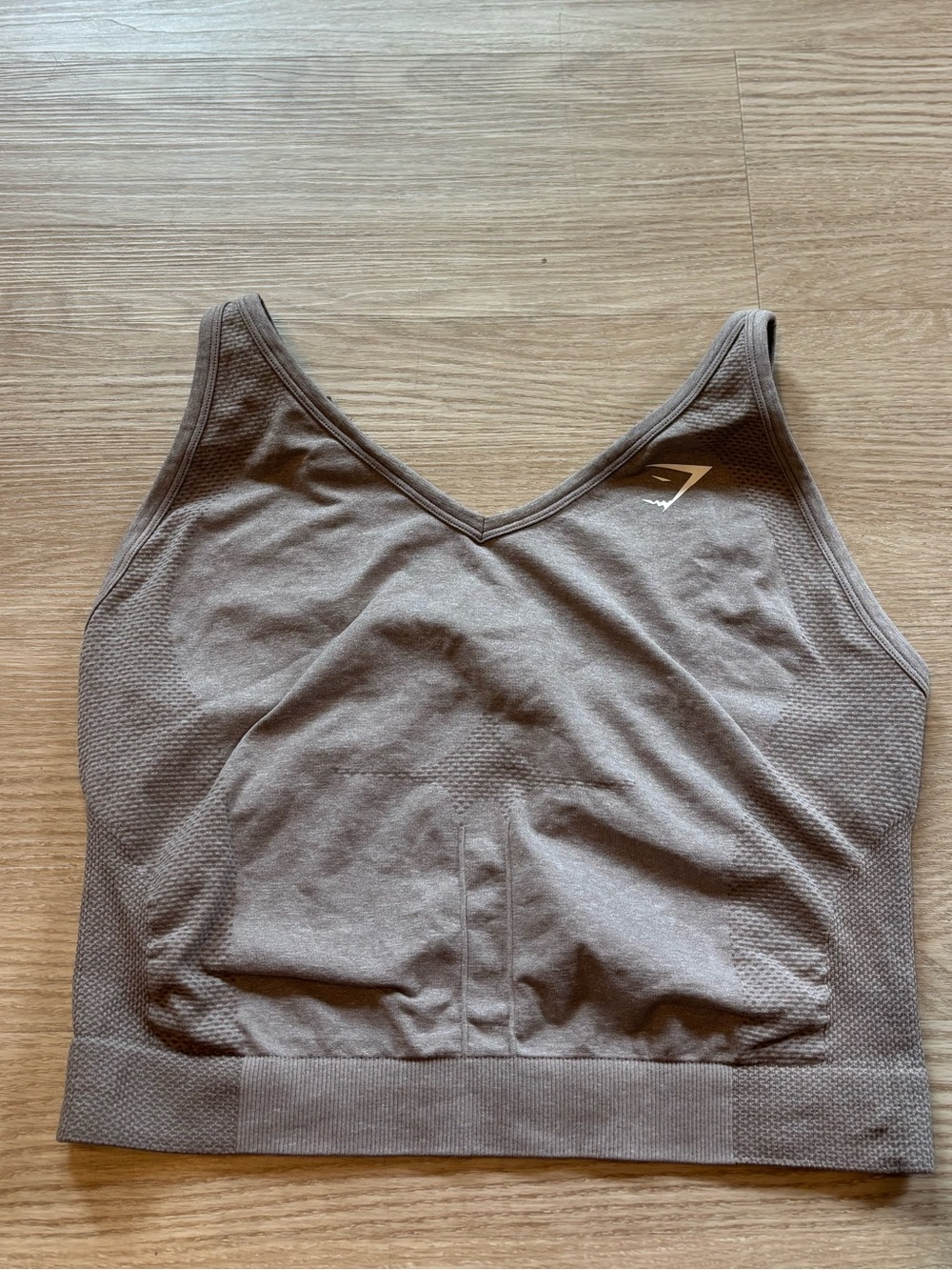 Gymshark Women’s Sz XL Vital Midi Activewear Gym Tank Tan